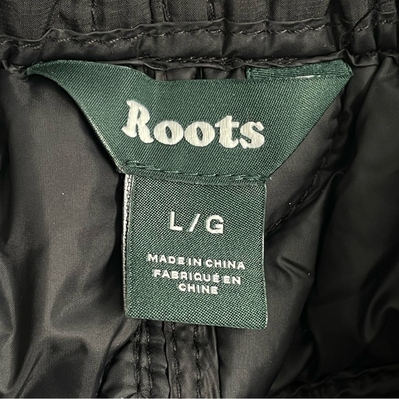 Roots Quilted Puffer Skirt Black Size Large Cabincore Apres Ski - Picture 5 of 12